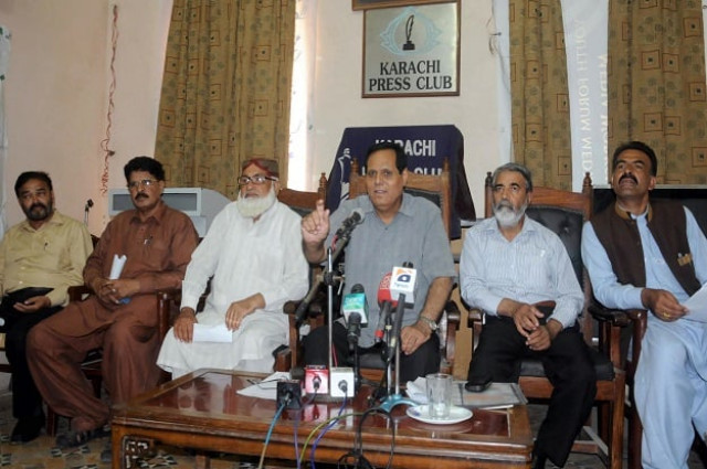 the national education council nec chairperson syed khalid shah addressing a press conference photo express the national education council nec chairperson syed khalid shah addressing a press conference photo express