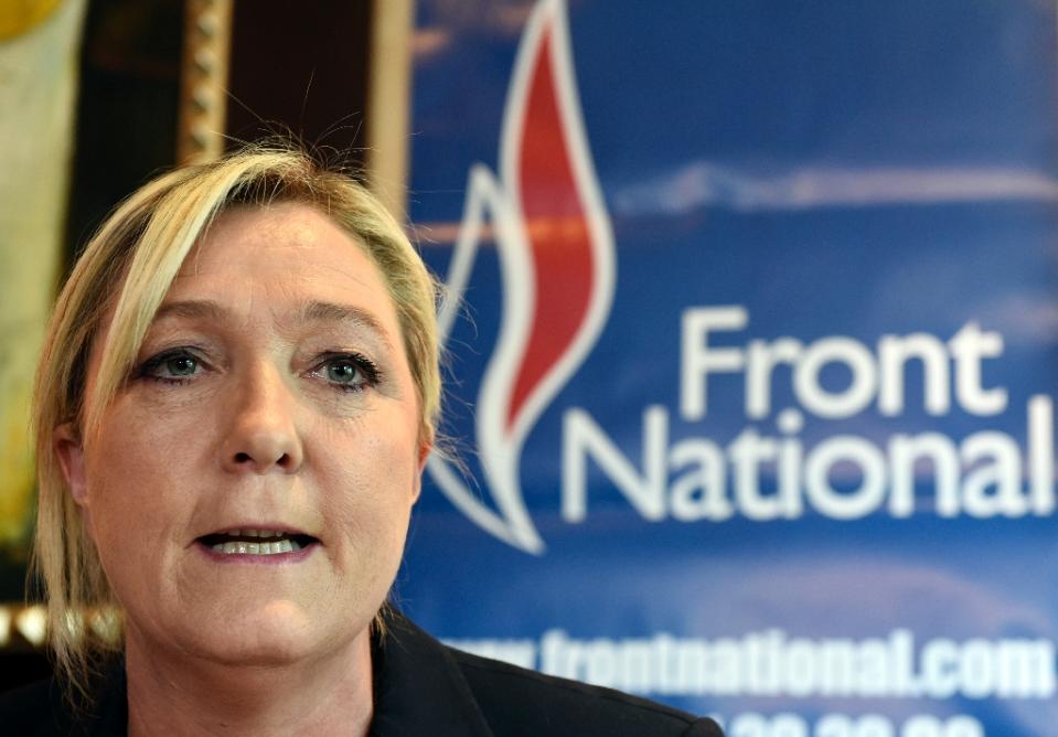 marine le pen has led the french far right national front party since 2011 photo afp