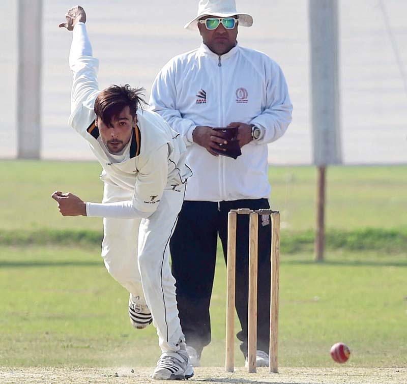 amir picked up seven wickets in his last match with a cunning mix of inswingers outswingers bouncers and varied angles from over and around the wicket photo afp