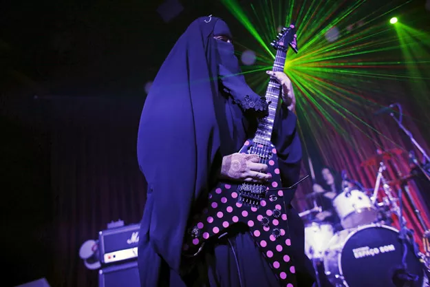 42 year old muslim has been fronting her brothers 039 band 039 spectrus 039 since 2012 photo reuters 42 year old muslim has been fronting her brothers 039 band 039 spectrus 039 since 2012 photo reuters
