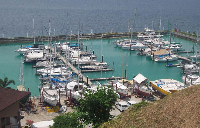 the marina bay of holiday oceanview resort on samal island daval del norte province next to the southern philippine island of mindanao where two canadian tourists a norwegian employee and a filipina were kidnapped late september 21 2015 photo afp