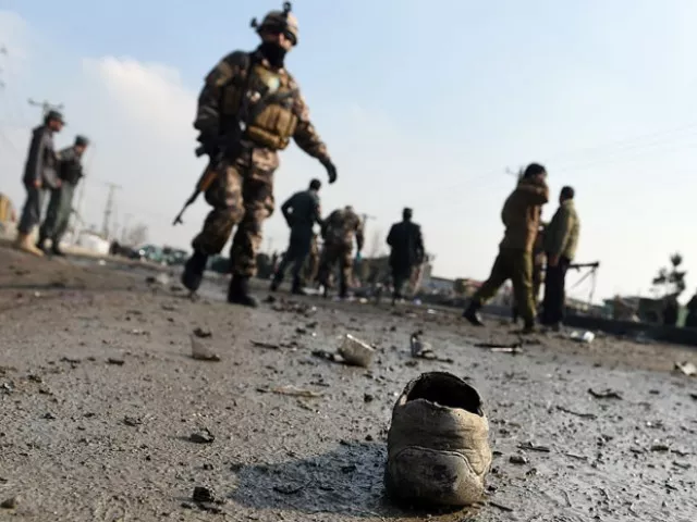 the explosion was caused by either a car or motorcycle bomb local officials said photo afp file the explosion was caused by either a car or motorcycle bomb local officials said photo afp file