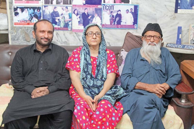 faisal edhi left sitting with his philanthropic parents bilquis edhi and abdul sattar edhi founder of the edhi foundation the deteriorating health of his father has led faisal to take charge of the biggest humanitarian organisation in the country photo aysha saleem express