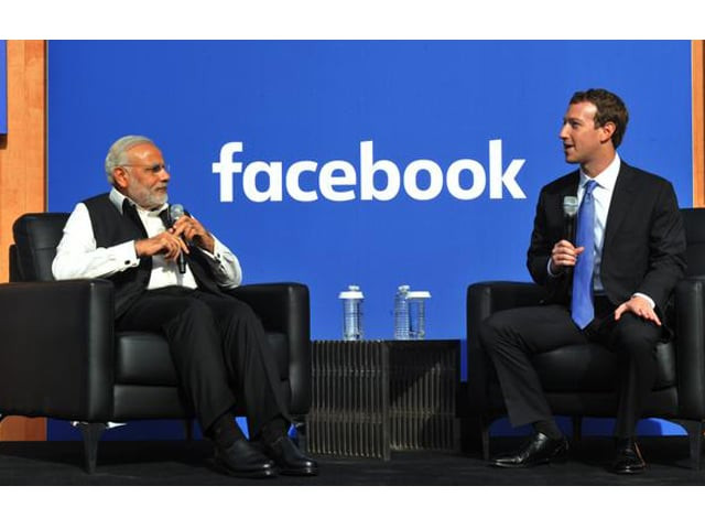 indian prime minister narendra modi l and facebook ceo mark zuckerberg attend a townhall meeting at facebook headquarters in menlo park california on september 27 2015 photo twitter narendramodi indian prime minister narendra modi l and facebook ceo mark zuckerberg attend a townhall meeting at facebook headquarters in menlo park california on september 27 2015 photo twitter narendramodi