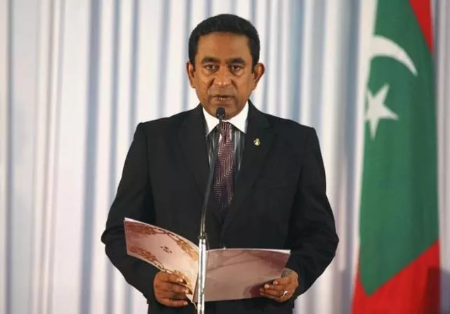 president abdulla yameen was returning from saudi arabia after performing hajj photo reuters president abdulla yameen was returning from saudi arabia after performing hajj photo reuters