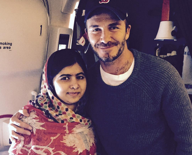 i was fortunate again to meet the incredible and inspirational malala a true role model to so many people said beckham photo instagram com davidbeckham