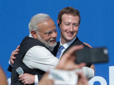 did modi manhandle mark zuckerberg to get a better picture