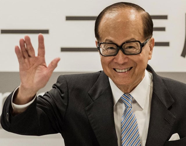 asia 039 s richest man li ka shing photo afp