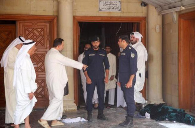 the suspects were arrested in a crackdown in the gulf country following a blast at a kuwaiti mosque in june that killed 27 people photo afp