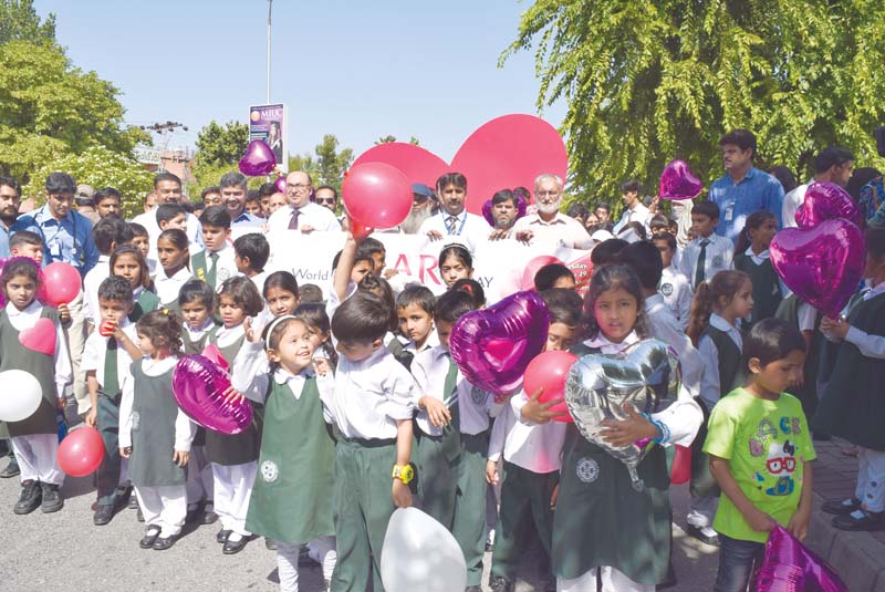 children taking part in the walk photo express