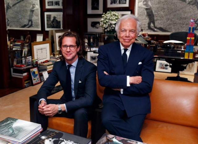 designer ralph lauren right with stefan larsson in his office in new york on tuesday lauren is stepping down as ceo of his company that he founded nearly 50 years ago and larsson will succeed him photo ap designer ralph lauren right with stefan larsson in his office in new york on tuesday lauren is stepping down as ceo of his company that he founded nearly 50 years ago and larsson will succeed him photo ap