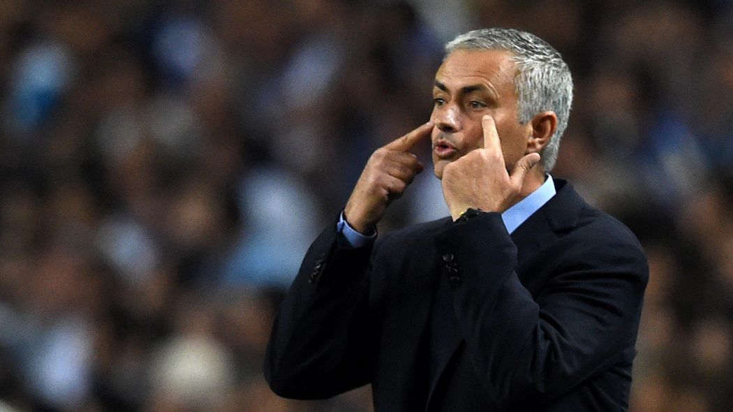 jose mourinho shouts at his players as chelsea lose to porto photo afp