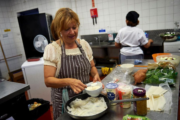 quot we want to give power to the invisible women around the world quot said roberta siao l the 43 year old brazilian who runs the kitchen at mazi mas photo afp