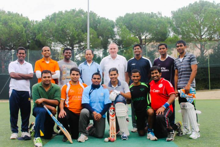 the st peters cricket club   vatican team in a group photo photo st peters cricket club   vatican