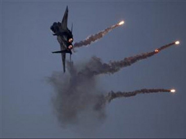 jets target suspected terror hideouts in datta khel photo afp