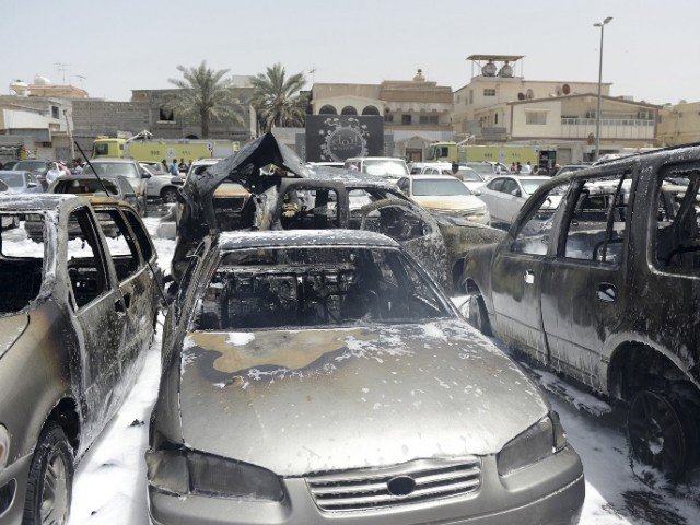 damaged cars are seen after a car exploded near a shia mosque in saudi arabia 039 s dammam may 29 2015 photo reuters