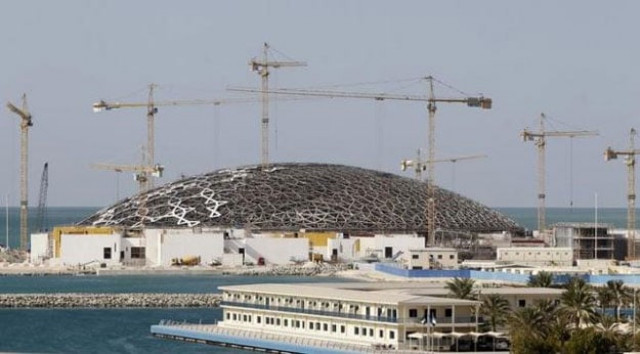 the construction site of the louvre abu dhabi designed by jean novel is seen on saadiyat island in abu dhabi november 27 2014 photo reuters the construction site of the louvre abu dhabi designed by jean novel is seen on saadiyat island in abu dhabi november 27 2014 photo reuters