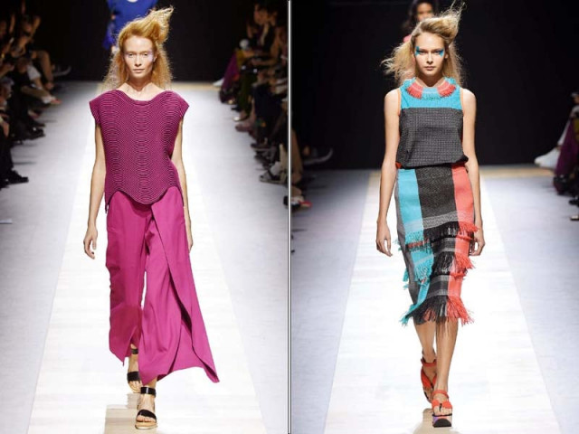 issey miyake s tropical fauna theme was evident in the line s colour palette at the ongoing paris fashion week photos publicity issey miyake s tropical fauna theme was evident in the line s colour palette at the ongoing paris fashion week photos publicity