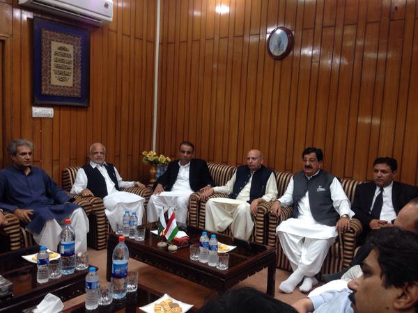 meeting between pti and pat officials in lahore on october 6 2015 photo pti punjab