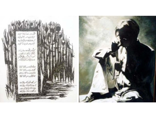 iba is hosting 66 of sadequain s unseen works accompanied by a tribute painted by his grandnephew at their city campus till october 11 photos express iba is hosting 66 of sadequain s unseen works accompanied by a tribute painted by his grandnephew at their city campus till october 11 photos express