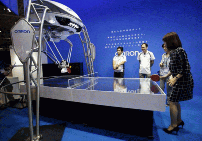 a ping pong robot and a mirror that really doesn t lie unveiled in japan