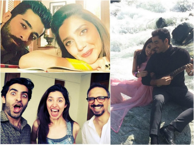 all the lead actors    mahira khan sheheryar munawar adeel hussain and sonya jehan    look fabulous don 039 t they photos mahira khan 039 s instagram