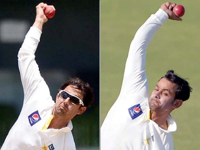 ajmal and hafeez s suspensions have cost pakistan dearly in the spin bowling department but this chucking menace is showing no sign of ending photos afp ajmal and hafeez s suspensions have cost pakistan dearly in the spin bowling department but this chucking menace is showing no sign of ending photos afp