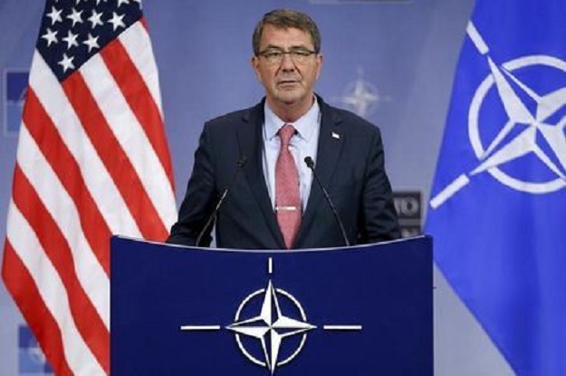 u s defense secretary ash carter addresses a news conference during a nato defence ministers meeting at the alliance headquarters in brussels belgium october 8 2015 photo reuters