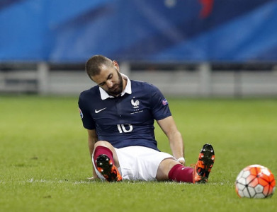 injured benzema out of denmark friendly