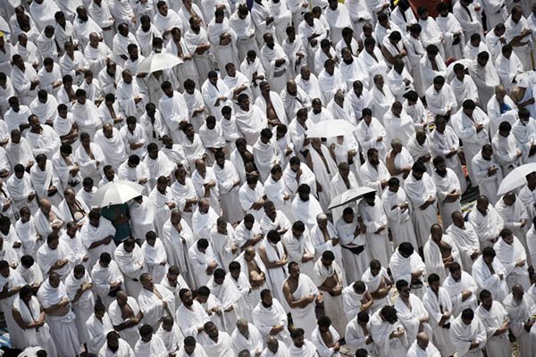 pilgrims during the hajj in makkah photo afp