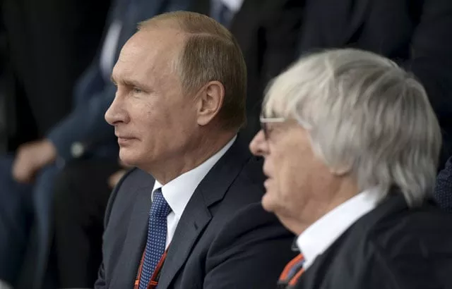 russian president vladimir putin l and formula one supremo bernie ecclestone watch the race during the russian f1 grand prix in sochi russia october 11 2015 photo reuters russian president vladimir putin l and formula one supremo bernie ecclestone watch the race during the russian f1 grand prix in sochi russia october 11 2015 photo reuters