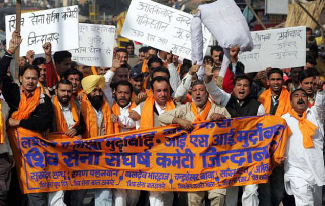 a file photo of far right shiva sena party protesting in india photo afp