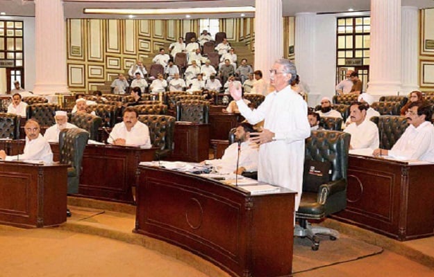 cm pervez khattak replying to a question in k p assembly photo nni