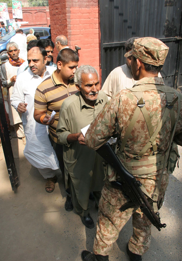 complaints about army personnel not letting polling agents of independents received from several polling stations photo ppi