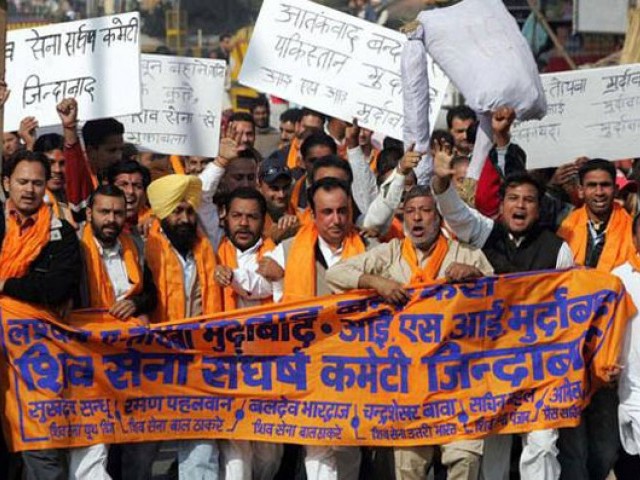 a file photo of far right shiva sena party protesting in india photo afp