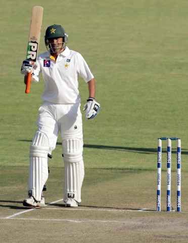 younis struck 106 103 not out and 213 in three consecutive innings photo afp younis struck 106 103 not out and 213 in three consecutive innings photo afp