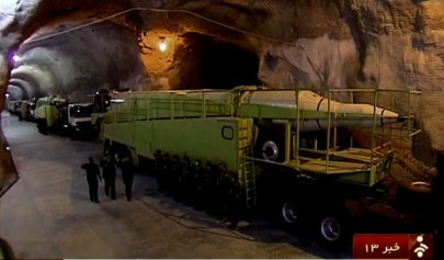 iran broadcasts footage of underground missile base