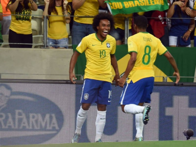 willian brace inspires brazil to victory willian brace inspires brazil to victory
