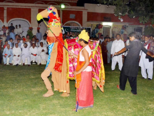 a saarban leading a daachi at an event held recently in multan photo app a saarban leading a daachi at an event held recently in multan photo app