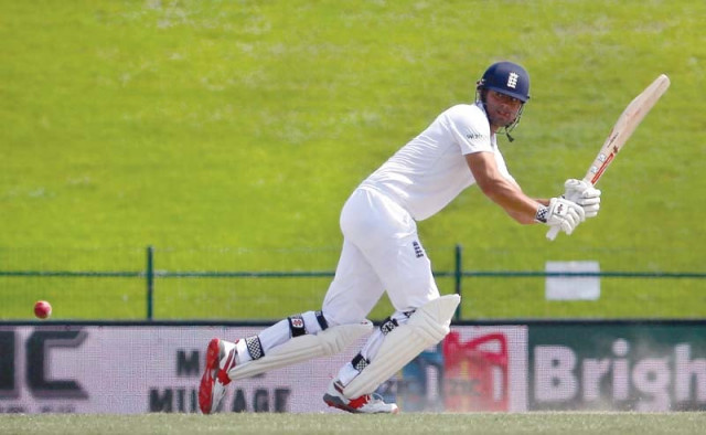 england skipper scores unbeaten 168 to leave side 290 3 on largely uneventful day photo afp