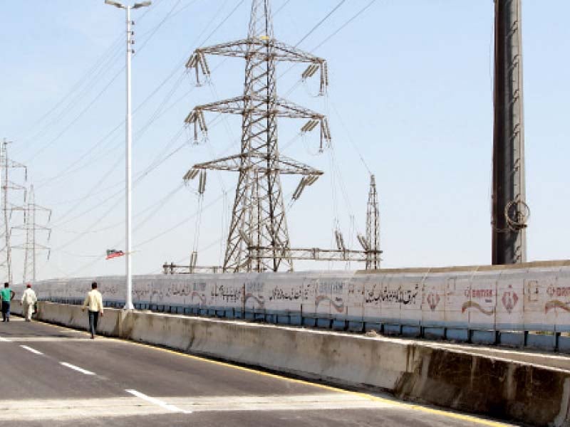 the newly repaired jam sadiq bridge was opened to public on thursday photo aysha saleem express