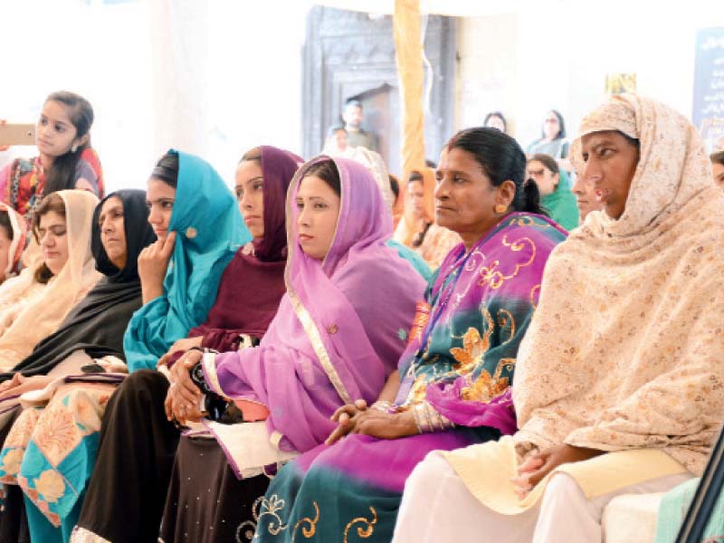 women activists and leaders from rural areas of the country attend the event at lok virsa photo huma choudhary express