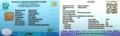 chip based vehicle registration cards introduced
