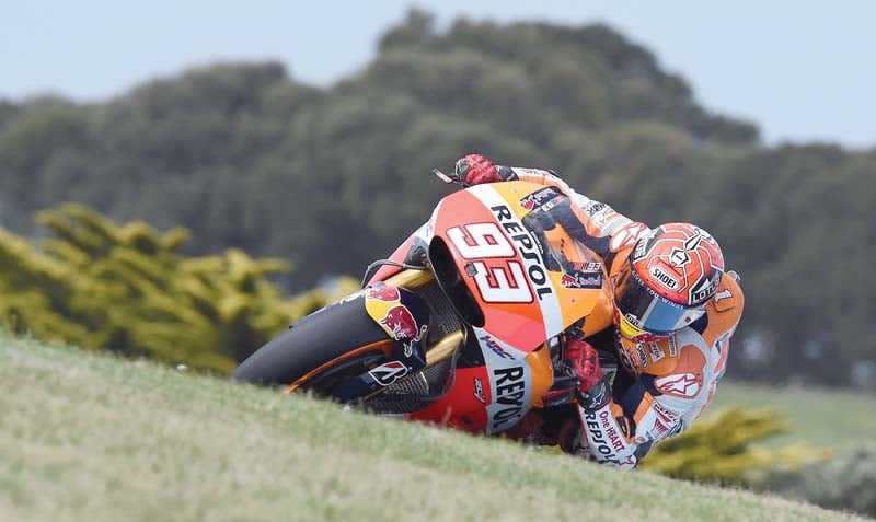 marquez is 86 points adrift of world championship leader rossi in the standings with a maximum of 75 points available before the season ends photo afp