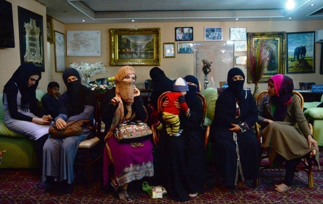 in this photograph taken on october 10 2015 young afghan women who have been displaced from the northern afghan city of kunduz during clashes between afghan security forces and taliban insurgents speak as they gather waiting for temporary shelter donated by a businessman at a hotel in kabul photo afp in this photograph taken on october 10 2015 young afghan women who have been displaced from the northern afghan city of kunduz during clashes between afghan security forces and taliban insurgents speak as they gather waiting for temporary shelter donated by a businessman at a hotel in kabul photo afp