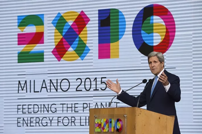 us secretary of state john kerry speaks during a visit at the universal exhibition 2015 in milan on october 17 2015 photo afp us secretary of state john kerry speaks during a visit at the universal exhibition 2015 in milan on october 17 2015 photo afp