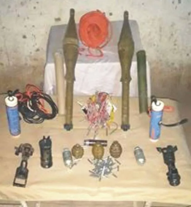 recovered explosives from the terrorists on october 17 2015 photo express recovered explosives from the terrorists on october 17 2015 photo express