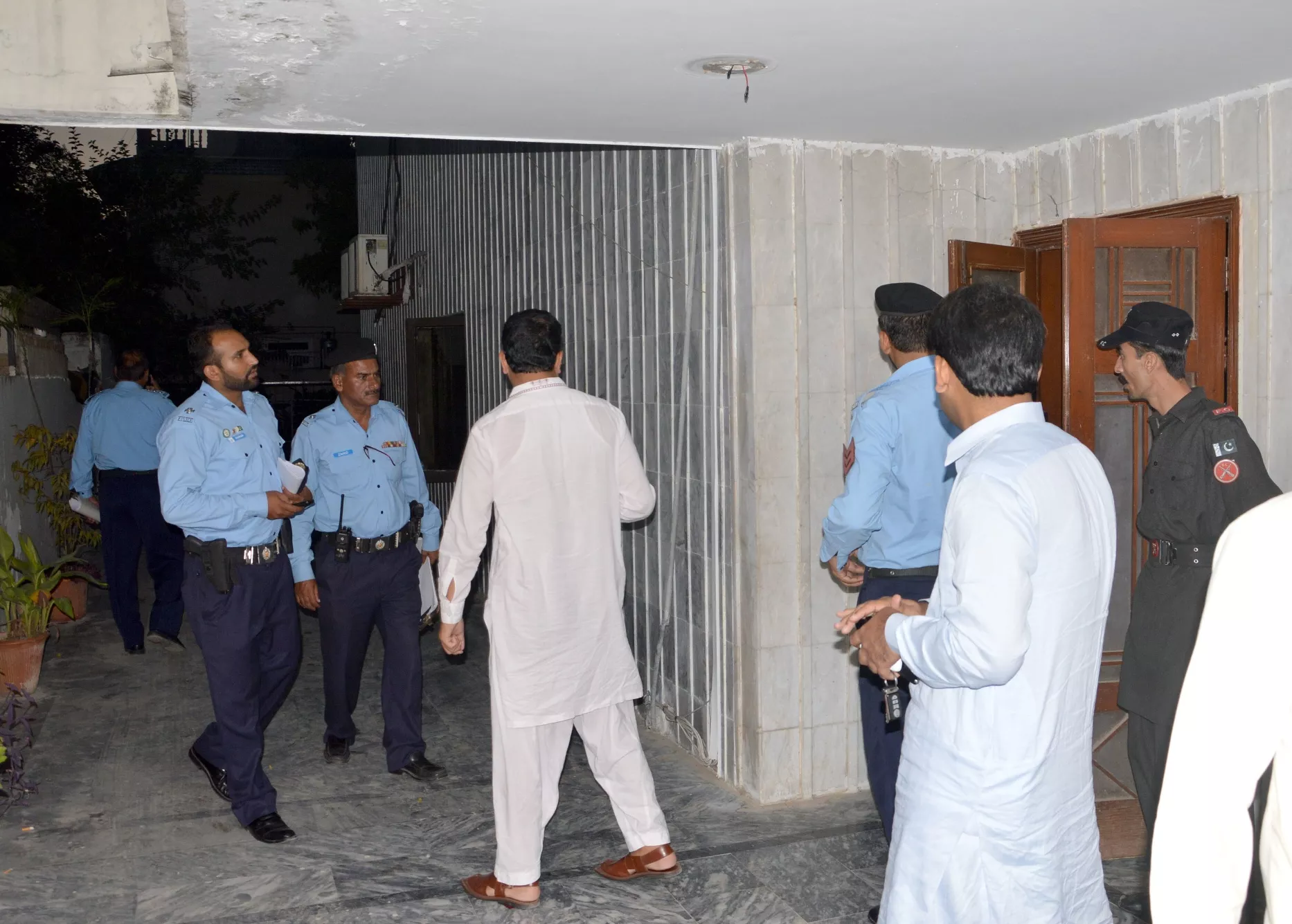 police inspect the site where cadet was found dead photo mudassar raja express police inspect the site where cadet was found dead photo mudassar raja express