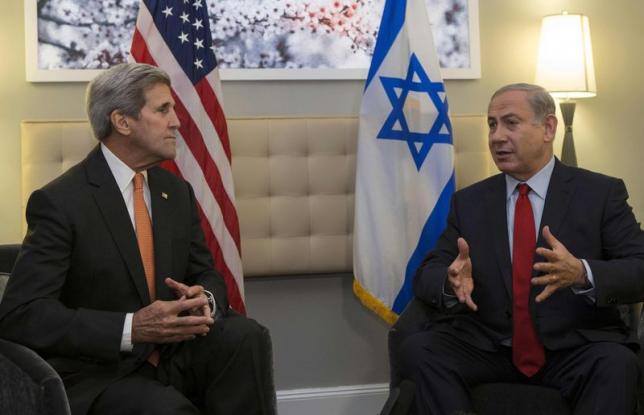 us secretary of state kerry speaks with israeli prime minister netanyahu during a meeting in new york photo reuters