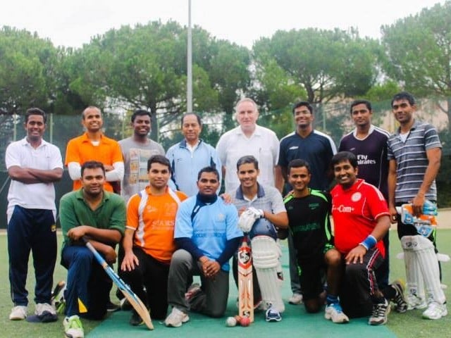 the st peters cricket club   vatican team in a group photo photo st peters cricket club   vatican